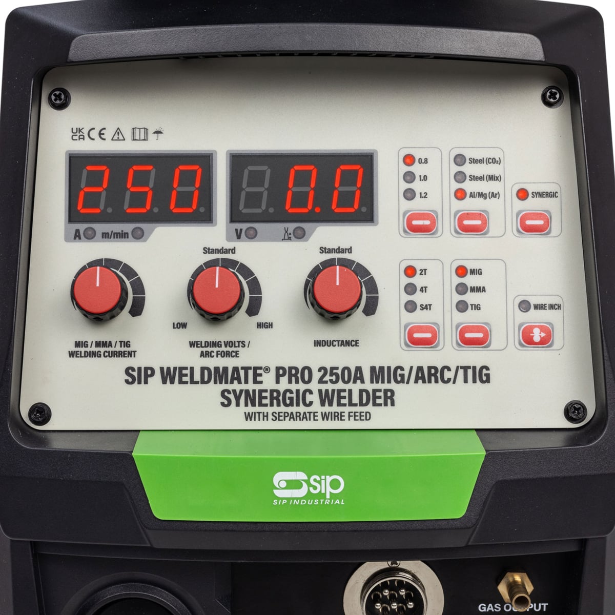 SIP WELDMATE® PRO 250A MIG/ARC/TIG Synergic Inverter Welder with Separate Wire Feed